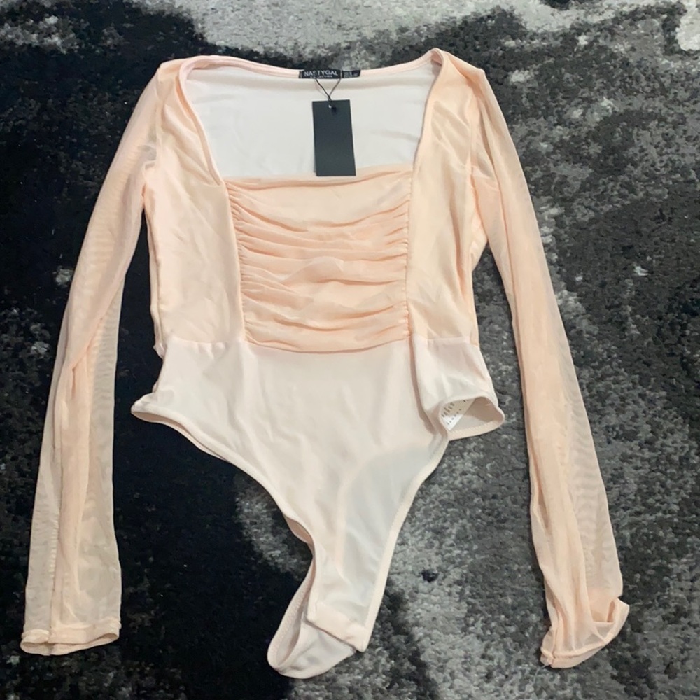 Peach bodysuit